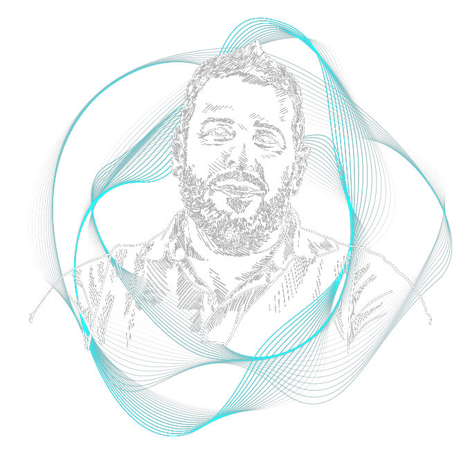 Illustrated portrait of Chris Rock
